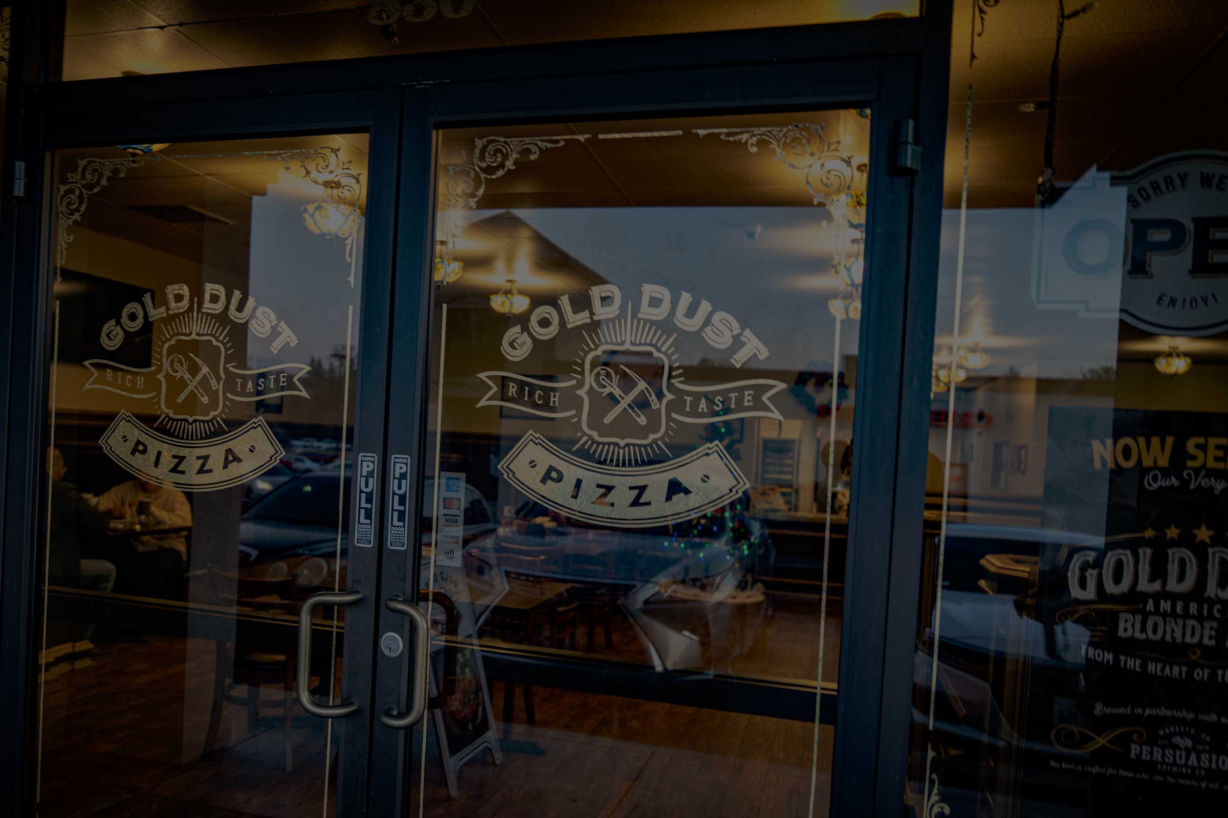 Gold Dust Pizza Oakdale Front Door